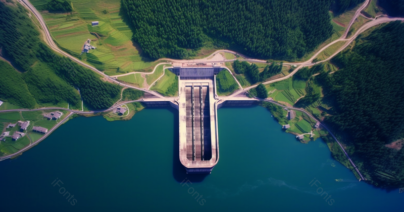 绿色户外科技森林水力发电水库风景,高清,摄影图,摄影图片,图片大全,摄影图免费下载